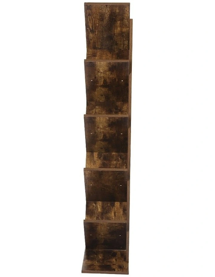 Wooden 8-Tier Tree Bookshelf in Brown image 6