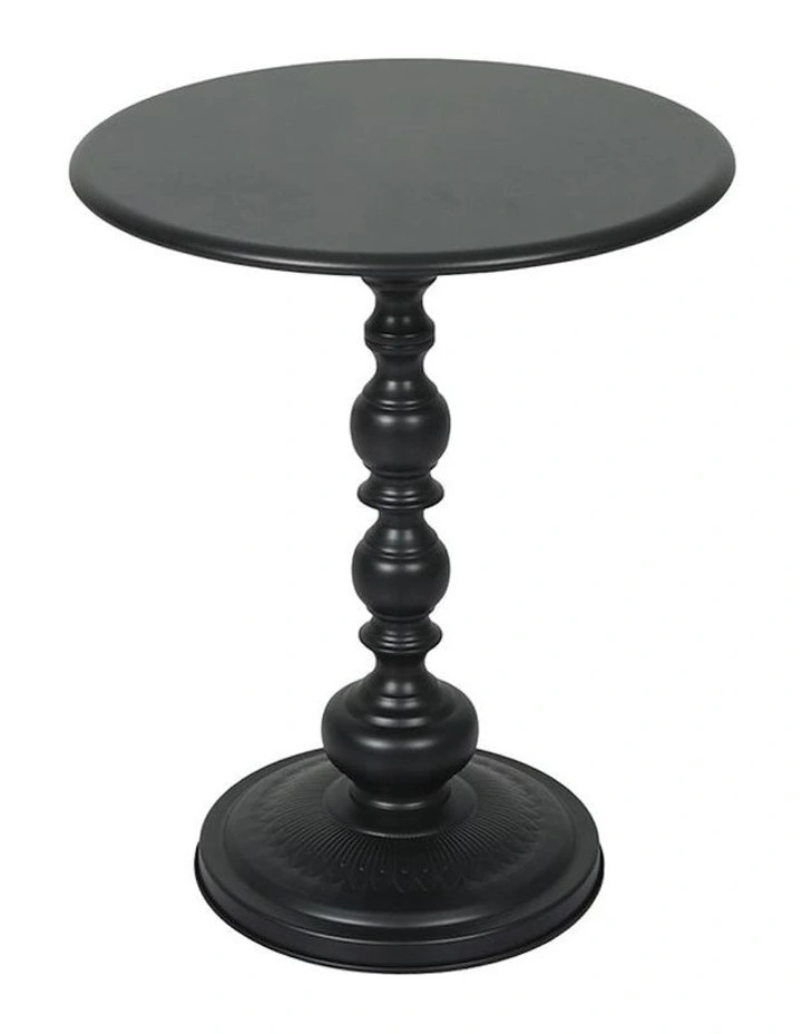 Vintage Round Side Table in Black image 2