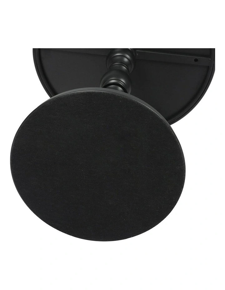 Vintage Round Side Table in Black image 6