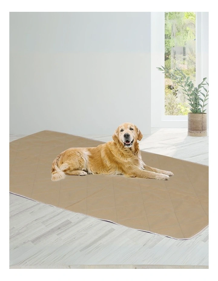 King Reusable Puppy Toilet Training Pads 120x180cm in Brown image 2