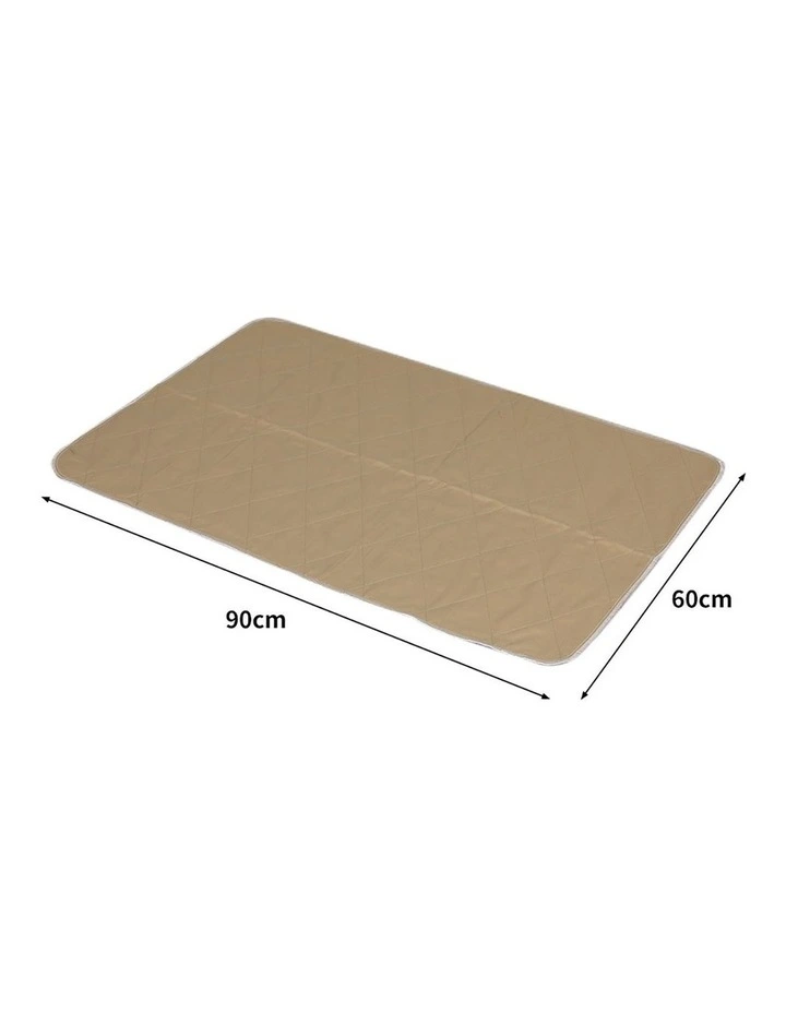 Reusable Puppy Toilet Training Pads 60x90cm Size L in Brown image 3