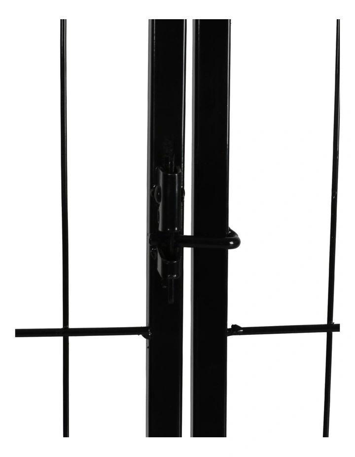 8 Panel Pet Exercise Cage in Black image 4