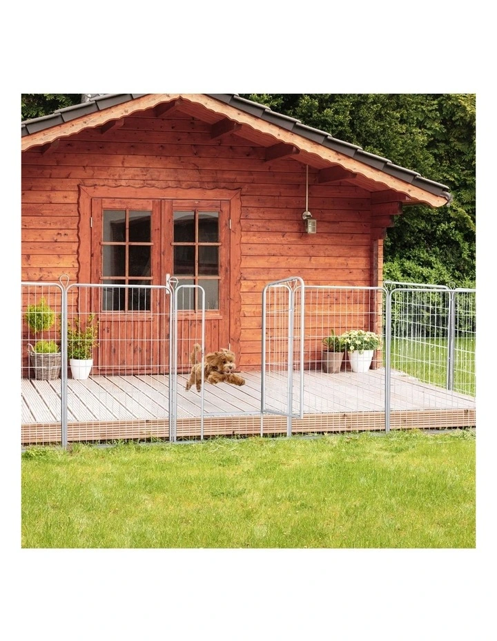 8 Panel 48'' Dog Playpen in White image 2