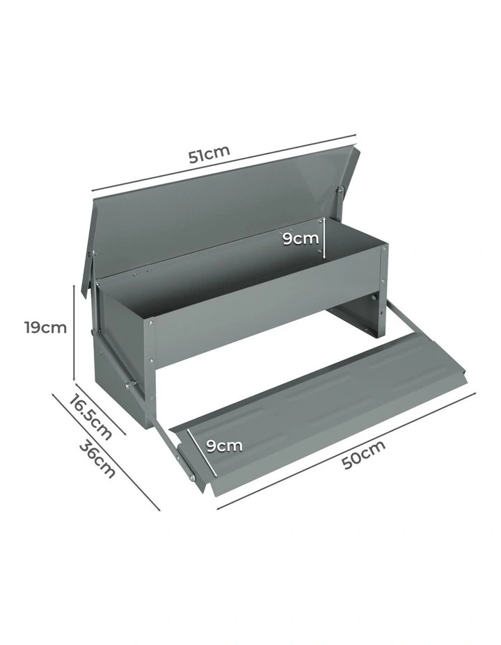 Auto Automatic Chicken Feeder 5kg in Silver image 3