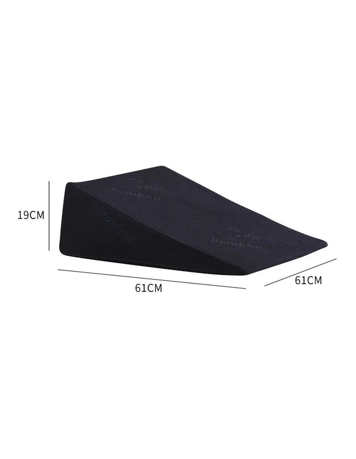 DreamZ 61x61x19cm Memory Foam Bed Wedge Pillow In Blue image 3