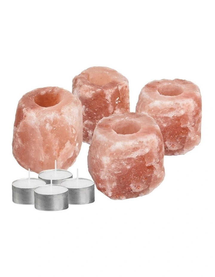 Himalayan Salt Lamp x4 in Pink Orange image 2