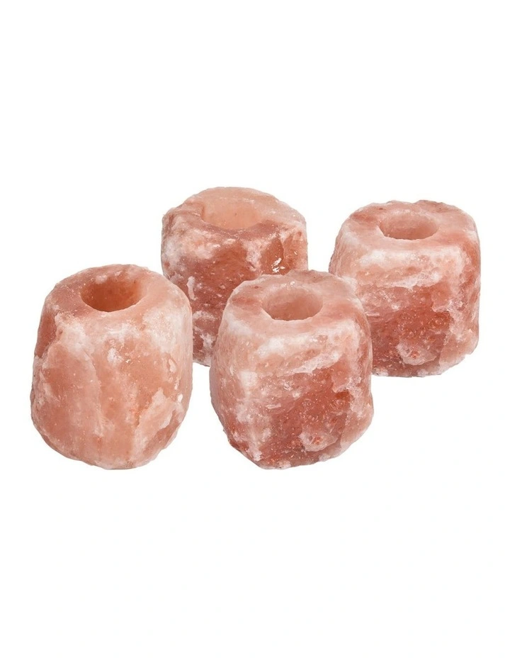 Himalayan Salt Lamp x4 in Pink Orange image 3