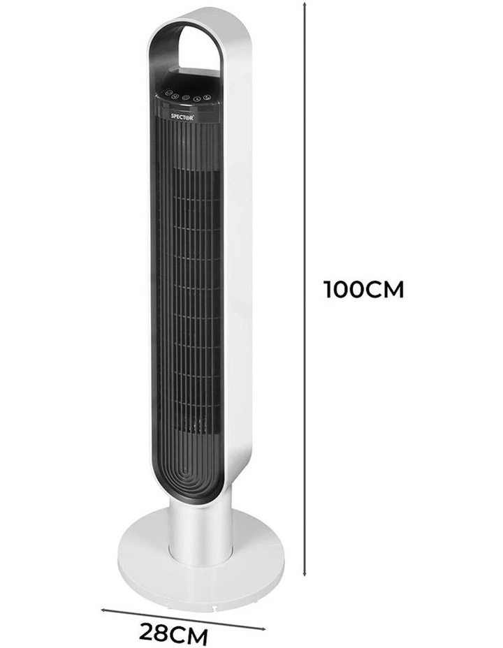 Portable Tower Fan in White image 3