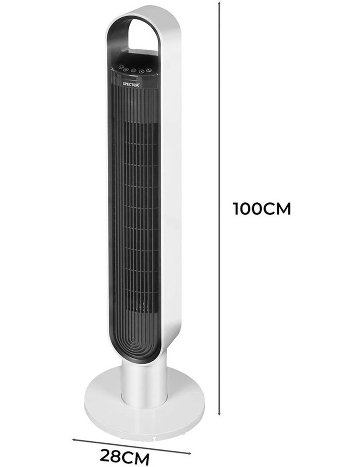 Portable Tower Fan in White image 5