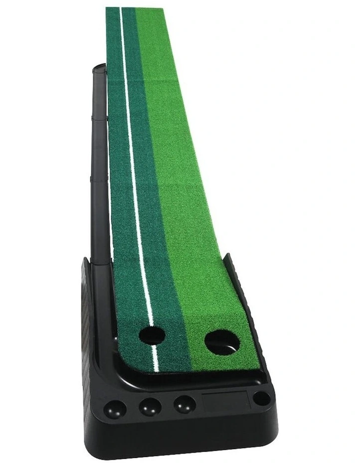 Golf Putting Mat 250cmx40cm in Green/Black image 2