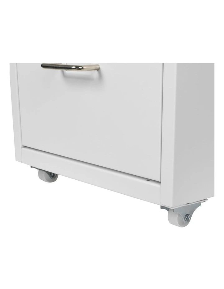 3 Drawer Office Cabinet in White image 5