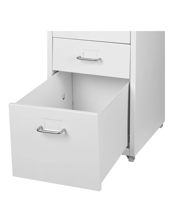 3 Drawer Office Cabinet in White image 6