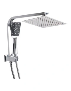 Square Shower Head Set in Silver