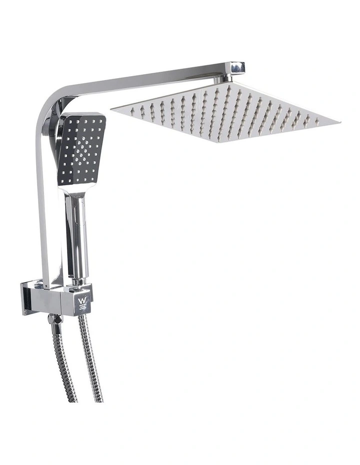 Square Shower Head Set in Silver image 1