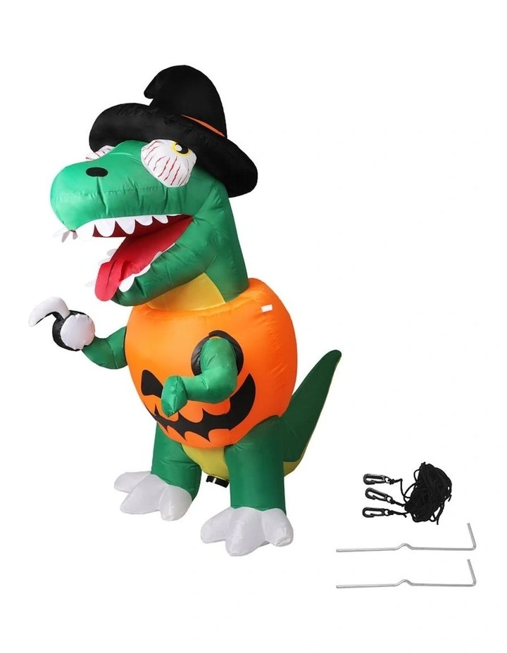 Halloween Inflatables Led Lights Dinosaur 1.8M in Multi image 1