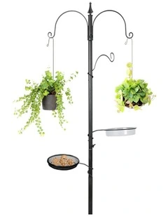 Hanging Metal Bird Feeder in Black