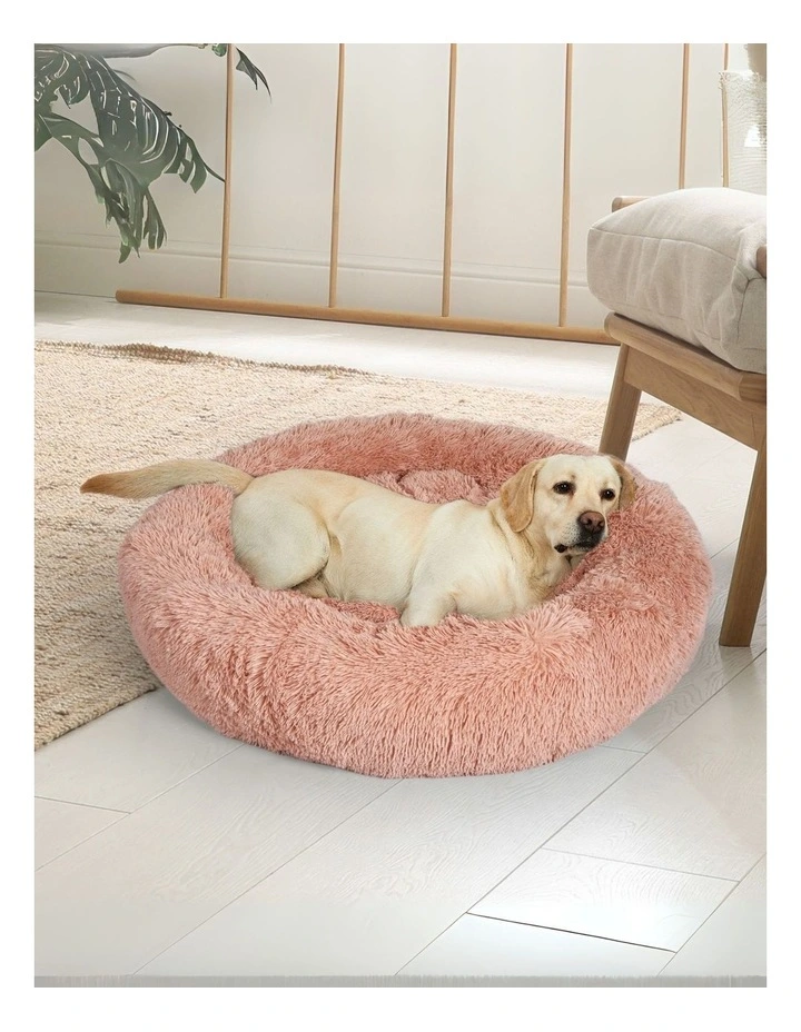 Large Donut Nest Pet Bed in Pink image 2
