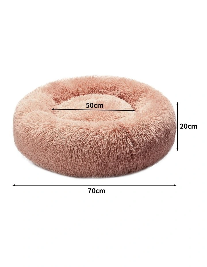 Large Donut Nest Pet Bed in Pink image 3