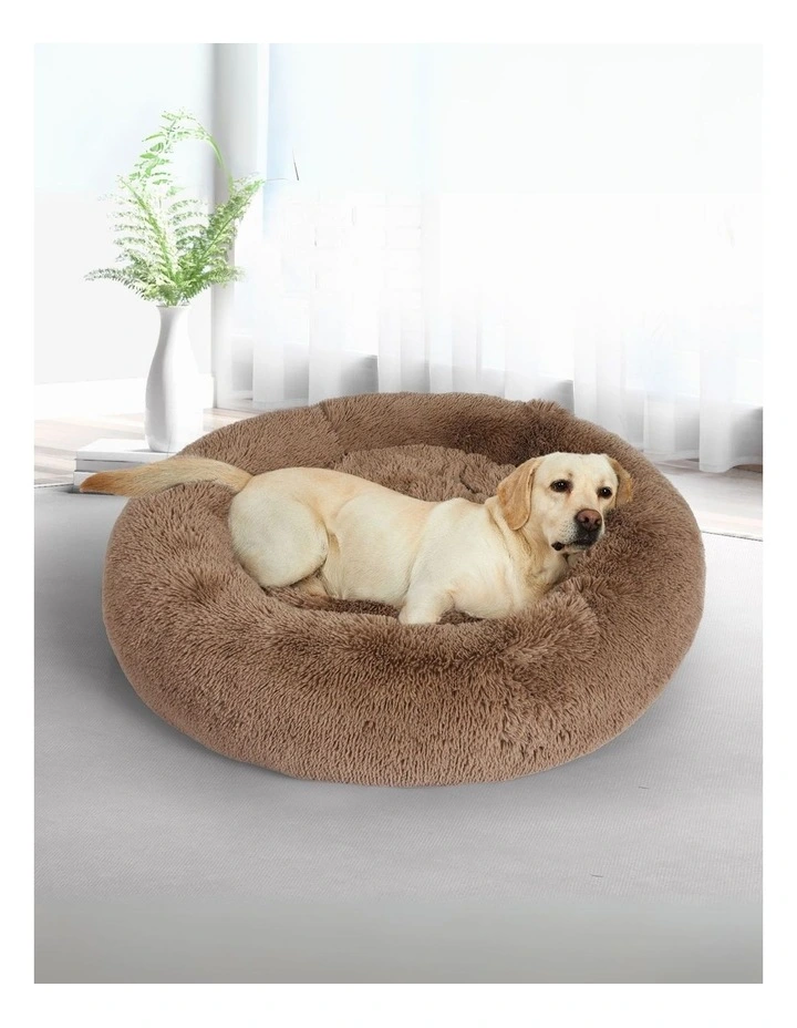 Pet Donut Nest Calming Bed XXXL in Brown image 2