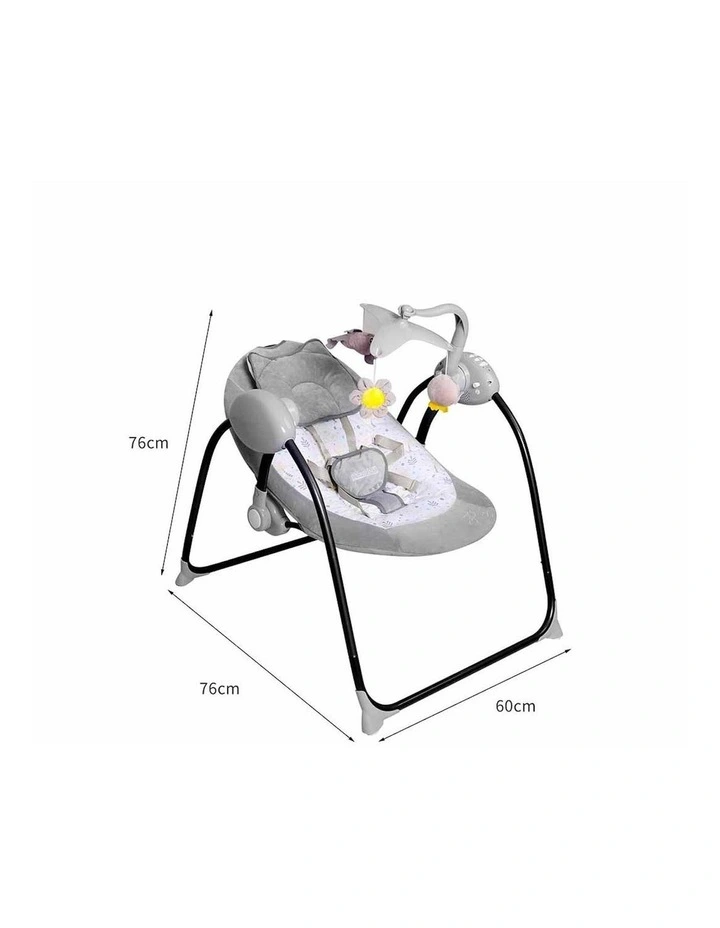 Electric Cradle Baby Swing in Multi image 3