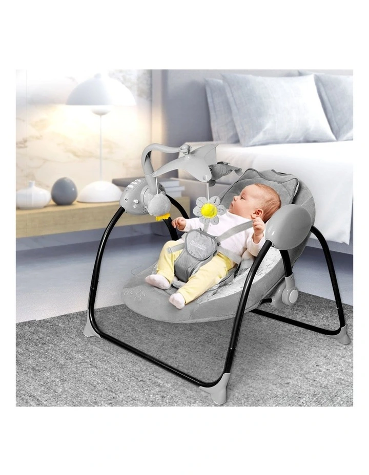 Electric Cradle Baby Swing in Multi image 7