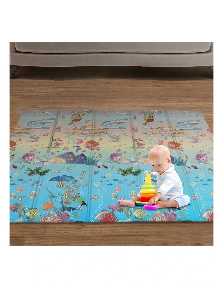 Foldable Double-Sided Play Mat in Multi image 7