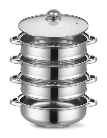 4 Tier Steamer in Stainless Steel