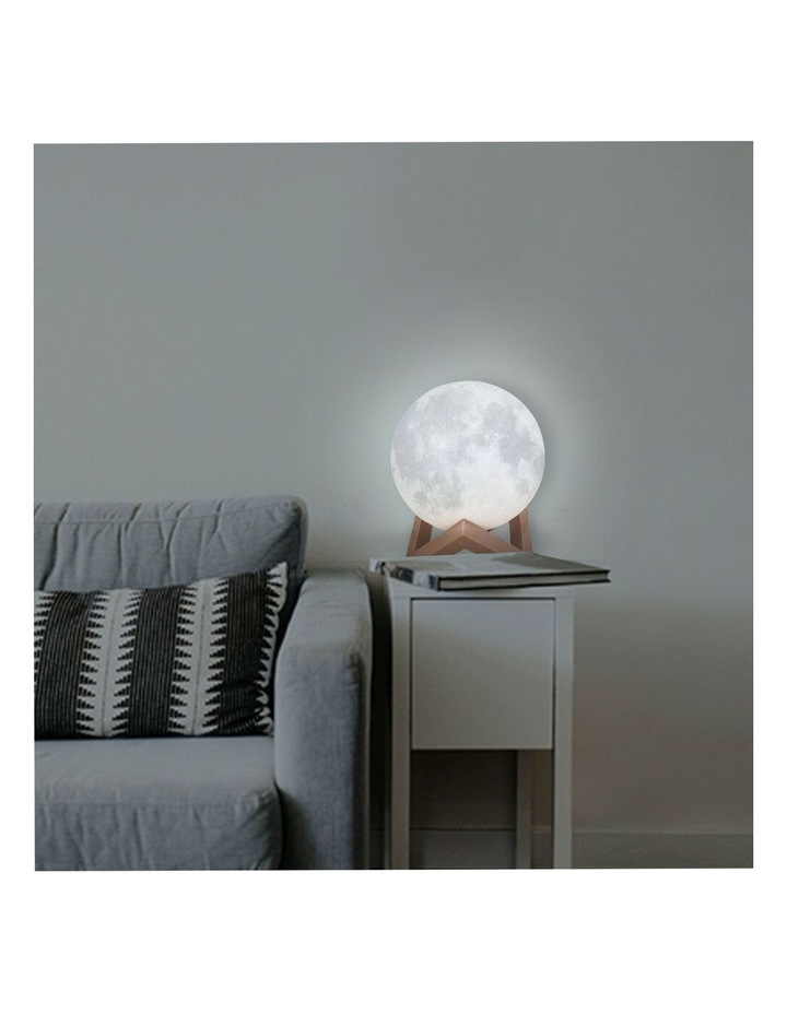 3D Magical USB LED Moon Lamp 15cm in White image 4