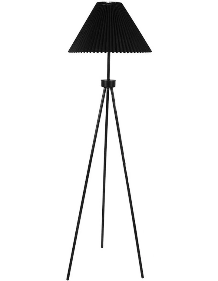 Modern Tripod Floor Lamp in Black image 1