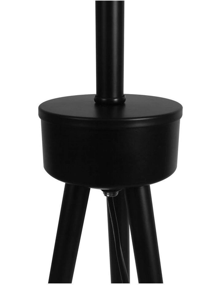 Modern Tripod Floor Lamp in Black image 6