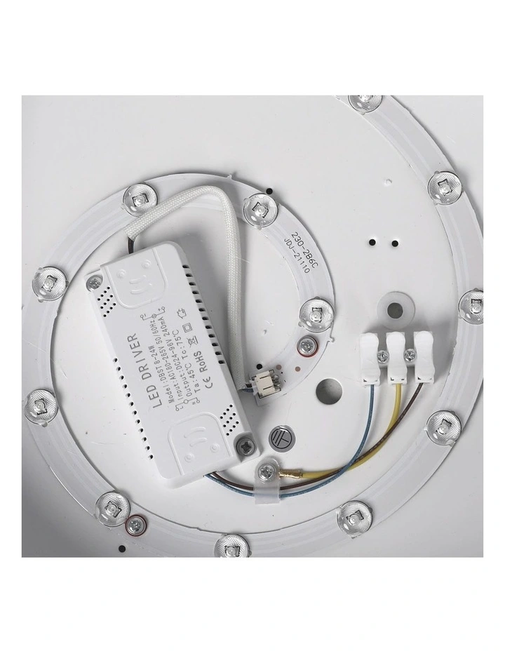 3-Colour Ultra-Thin 5cm 36W LED Ceiling Light in White image 5