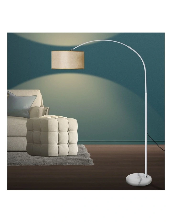 Modern LED Floor Lamp in White/Beige image 7