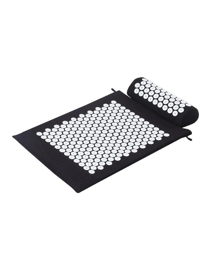 Acupressure Yoga Mat 68 x 42cm in Black image 1