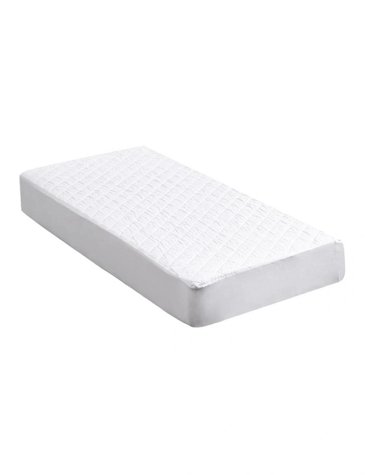 Fine Microfiber Sofa Bed Cover Waterproof Mattress Protector Topper, Full, White