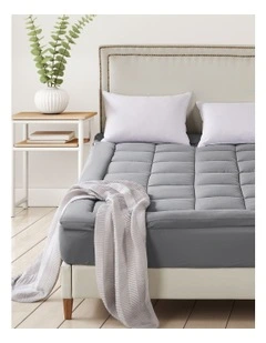 Mattress Topper Protector Cover Queen in Grey