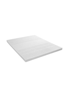 Double Natural Latex Mattress Topper in White
