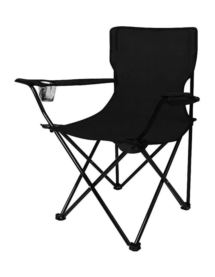 Folding Camping Chair in Black image 1