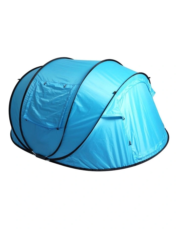 Pop Up Camping Tent in Blue image 2