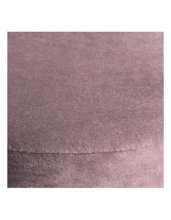 Foot Stool Velvet Accent Chair in Pink image 6