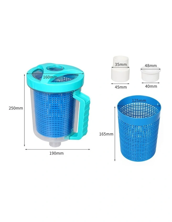 Pool Leaf Canister Suction Catcher Cleaner in Blue image 3
