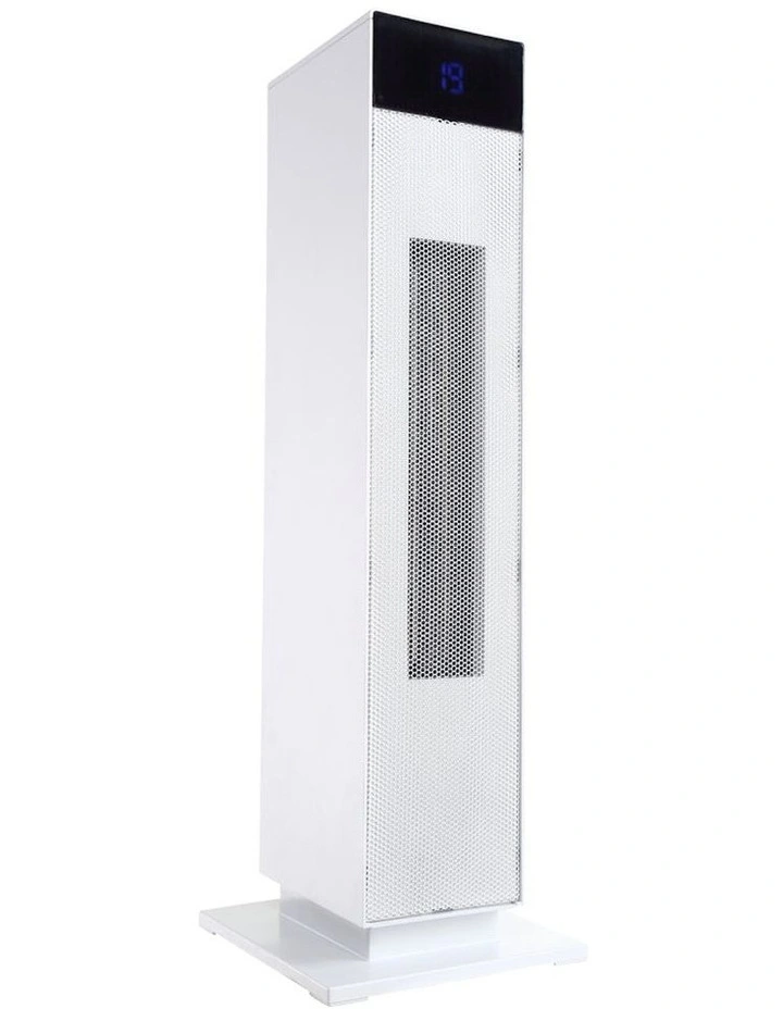 2000W Space Tower Fan Heater in White image 3
