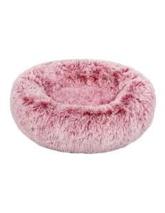 Cat Dog Donut Nest Calming Mattress XL Pet Bed in Pink
