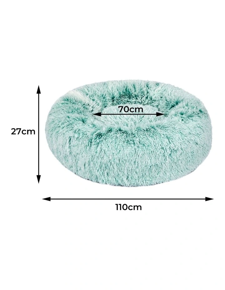 Pet Donut Nest Calming Bed XL in Teal image 3