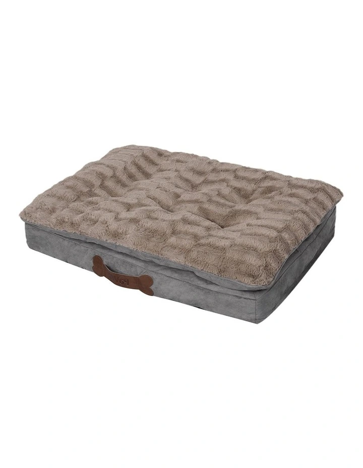 PaWz 107x70x15.6cm Dog Calming Bed In Brown image 1