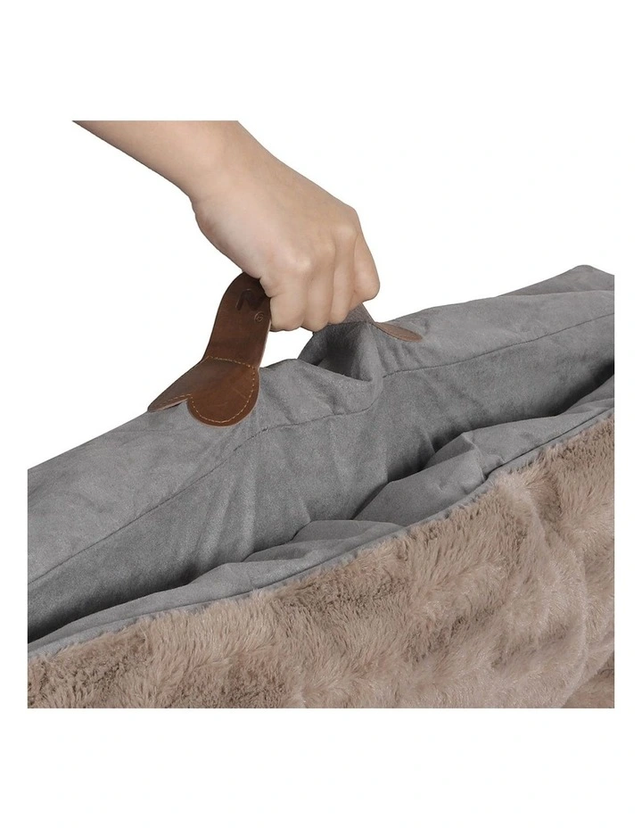 Dog Calming Bed Pet in Brown image 6