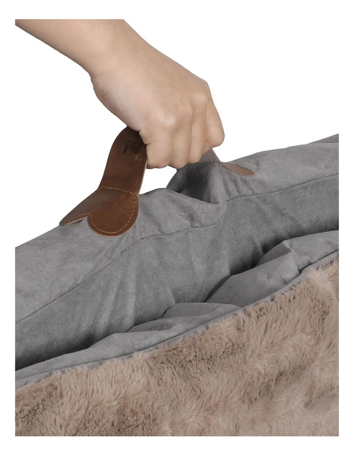 PaWz 75x50x15.6cm Dog Calming Bed In Brown image 6