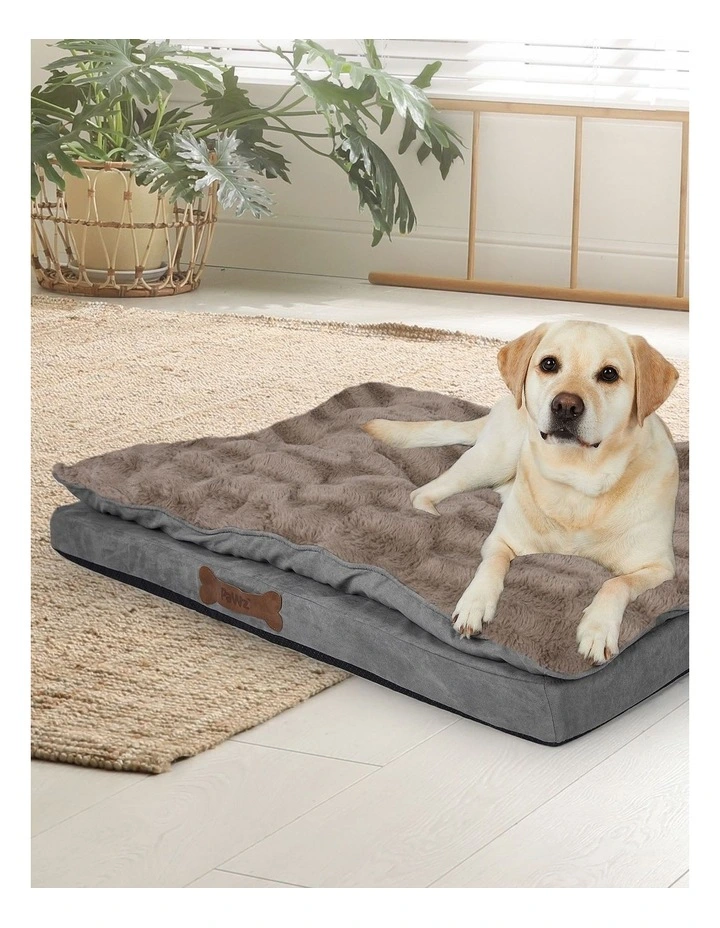 PaWz 75x50x15.6cm Dog Calming Bed In Brown image 7