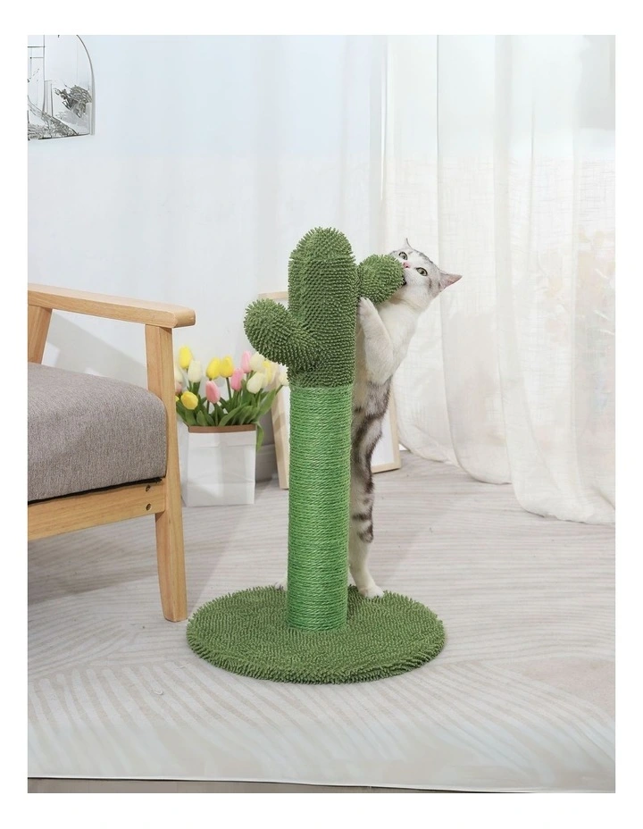 Cactus Cat Scratching Post in Green image 2