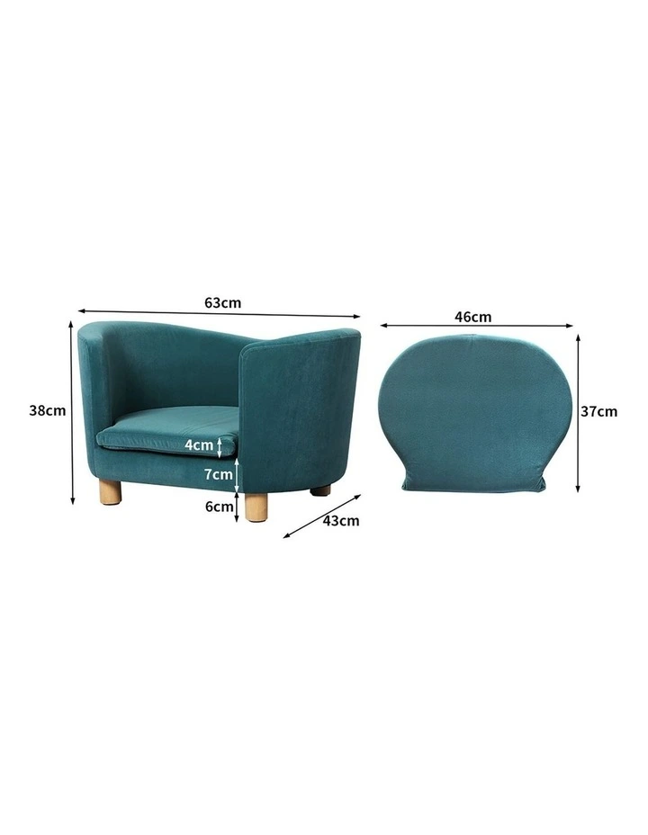 Pet Sofa Bed in Blue image 3