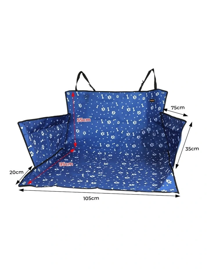 Pet Dog Car Seat Cover in Blue image 3
